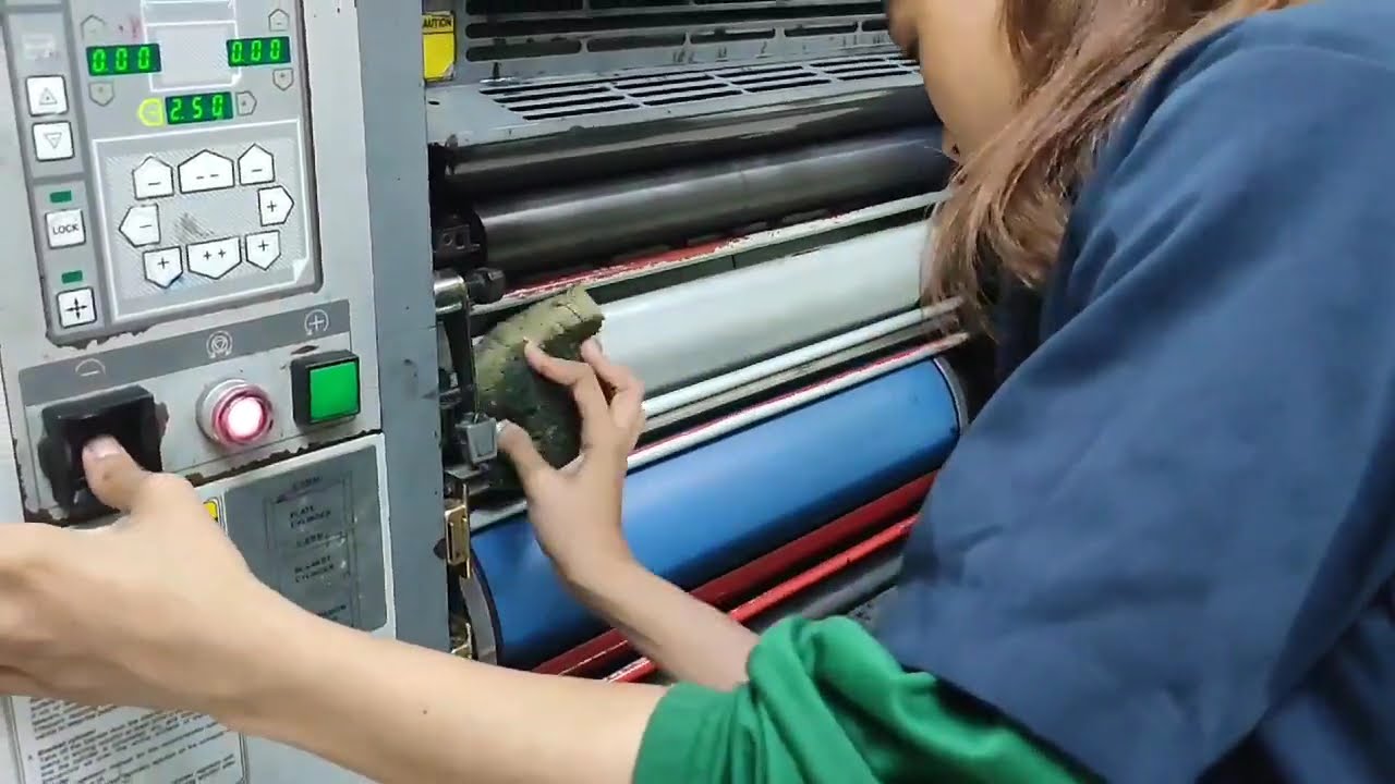 Preparación de la Maquina Offset