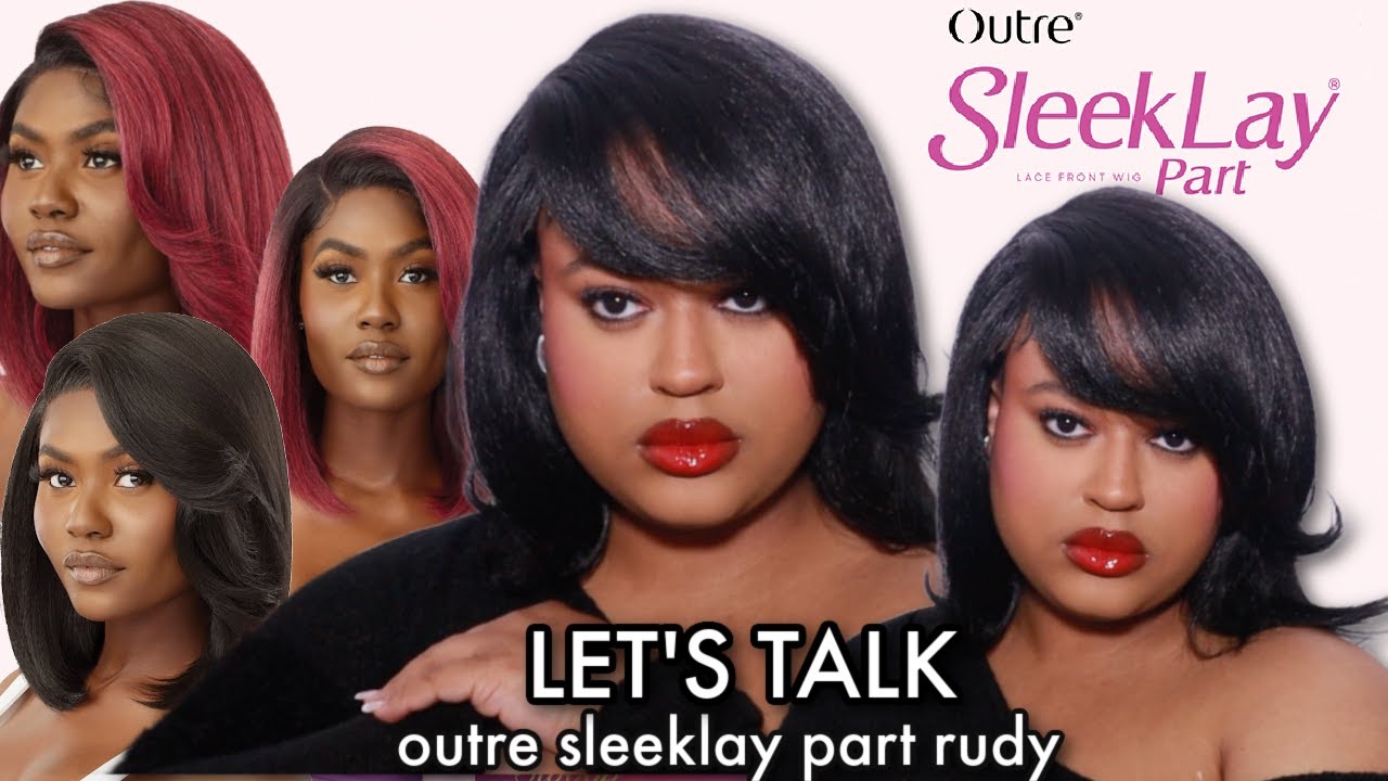 Let's Talk Synthetic BOB Wigs EP. 1 | Outre Synthetic SleekLay Part Lace Front Wig - Rudy