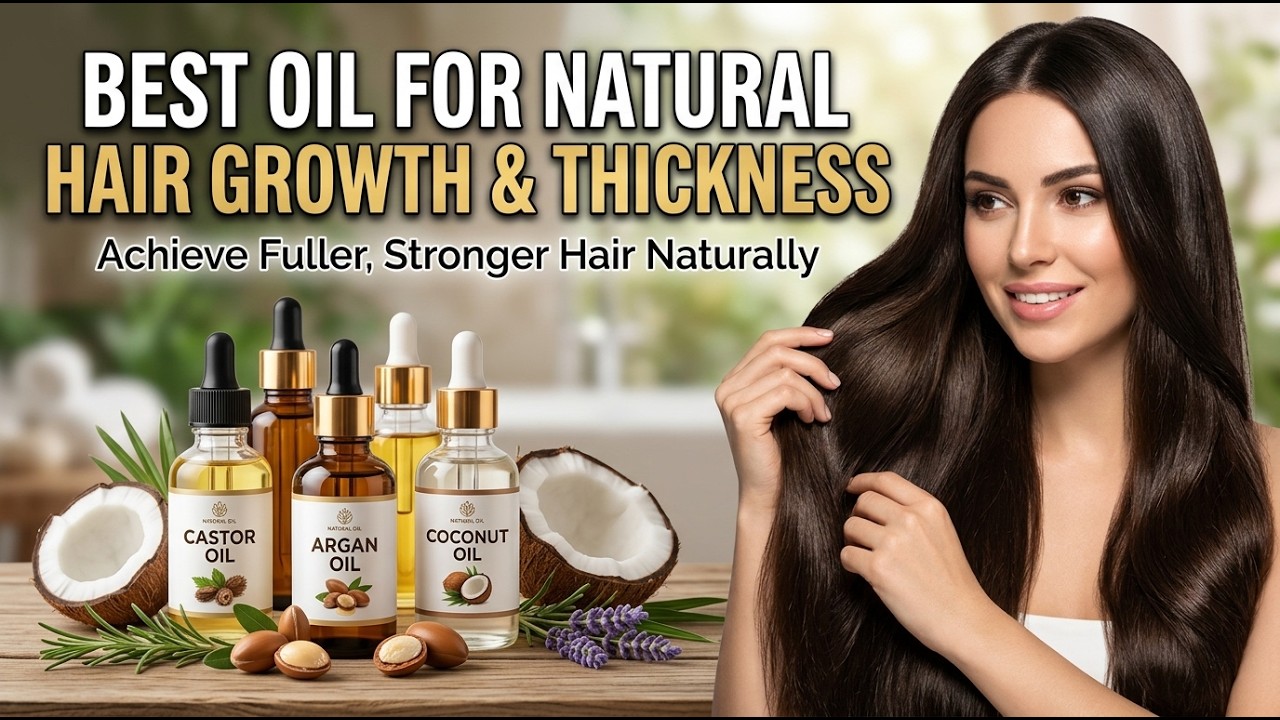 ✅ TOP 5 Best Oil For Natural Hair Growth And Thickness | Oils for Boosting Natural Hair Growth