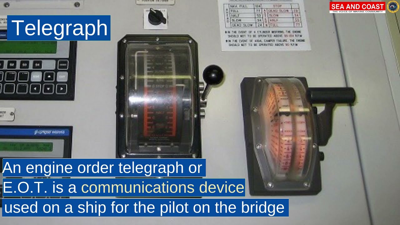 All Equipment on the bridge of a ship