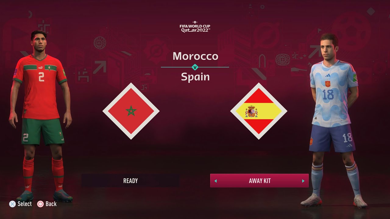 FIFA 23 | OCTAVOS DE FINAL COPA MUNDIAL QATAR 2022 | MARRUECOS VS ESPAÑA | 4K 60FPS | PS5