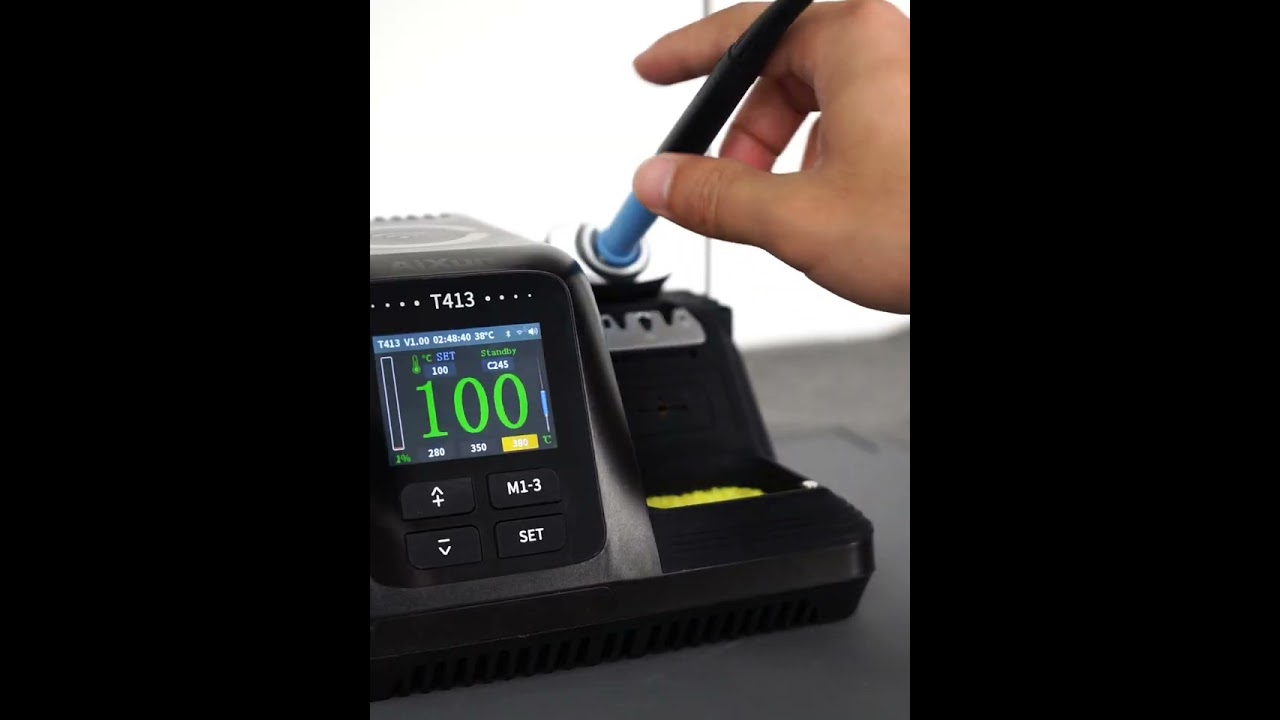 AiXun T413 Integrated Soldering Station, Show You the Excellent Operation!