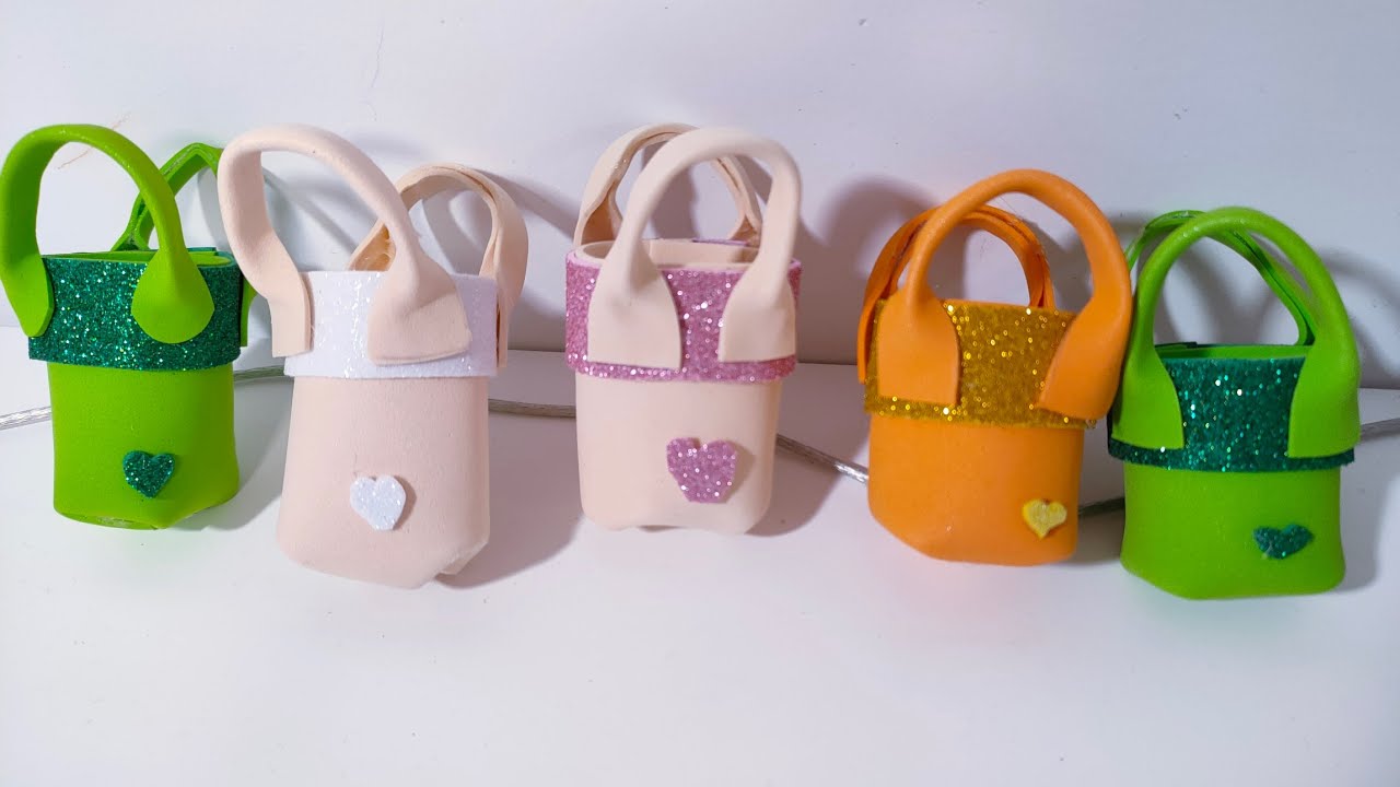 Mini Bag gomma crepla!!! facile tutorial