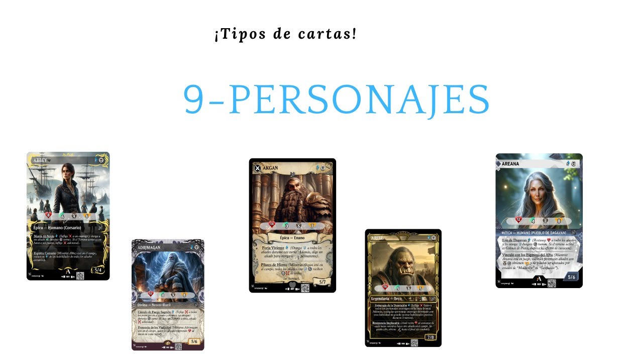 ¡Las cartas! 9- CARTAS DE PERSONAJES