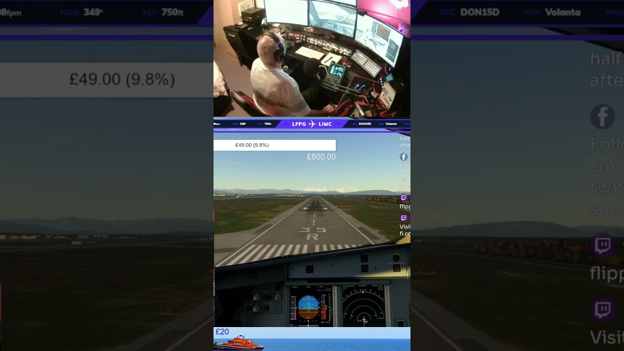 World Flight Day43 - Flight 9 - Milan LIMC Arrival | 