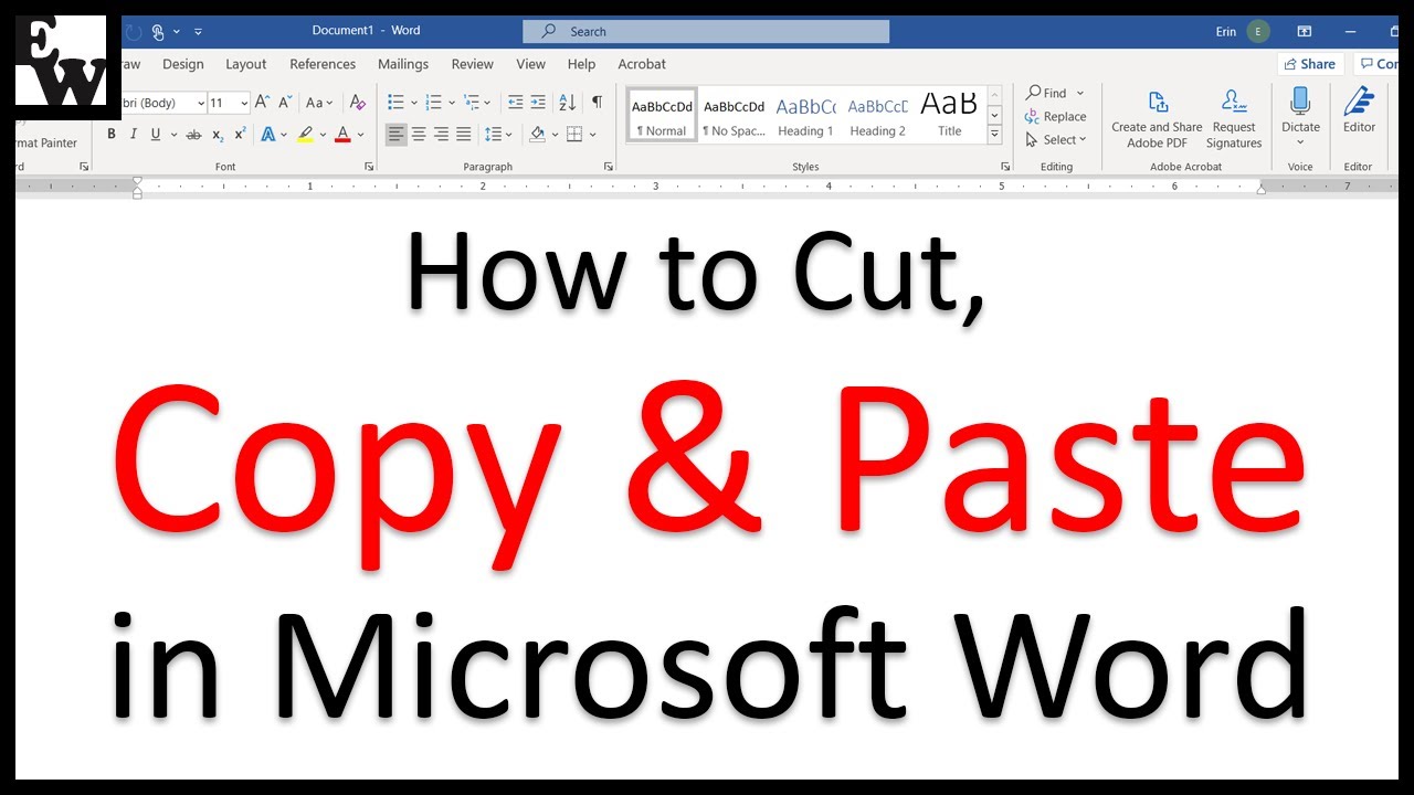 Как вырезать, копировать и вставлять в Microsoft Word