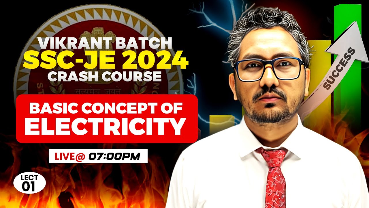 Vikrant Batch For SSC-JE 2024, Basic Concept Of Electricity by Raman Sir, Lect-01