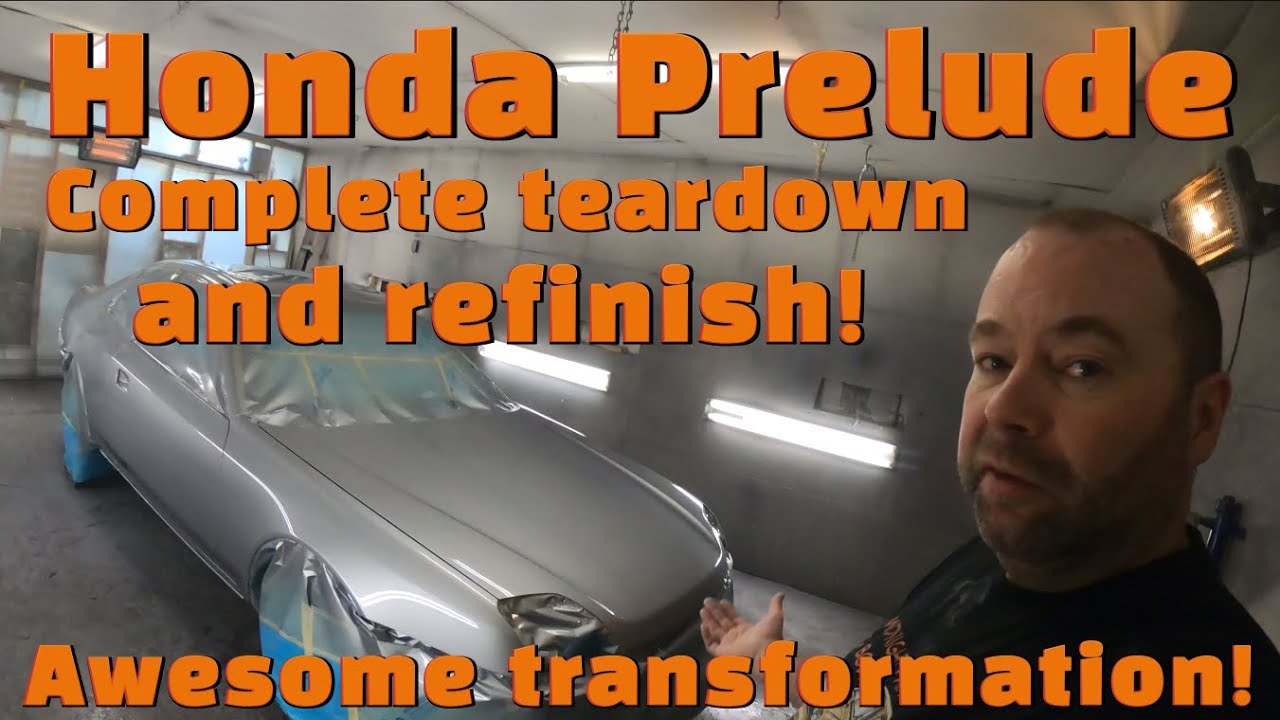 Классная Honda Prelude, полная разборка, кузовной ремонт и покраска. Потрясающий результат!