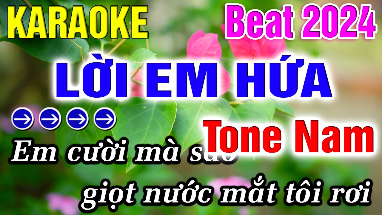 Lời Em Hứa Karaoke Tone Nam Karaoke Ngọc Loan - Beat Mới
