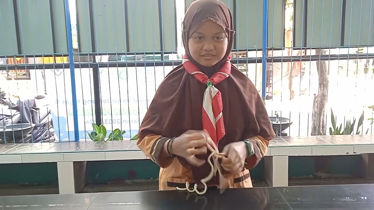 membuat tali mati dan anyam  oleh Rhealine