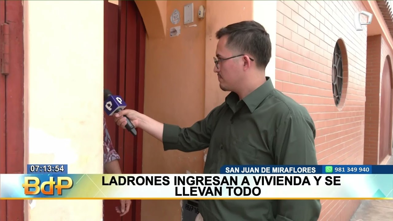 San Juan de Miraflores: banda de robacasas vacía vivienda en menos de cinco minutos