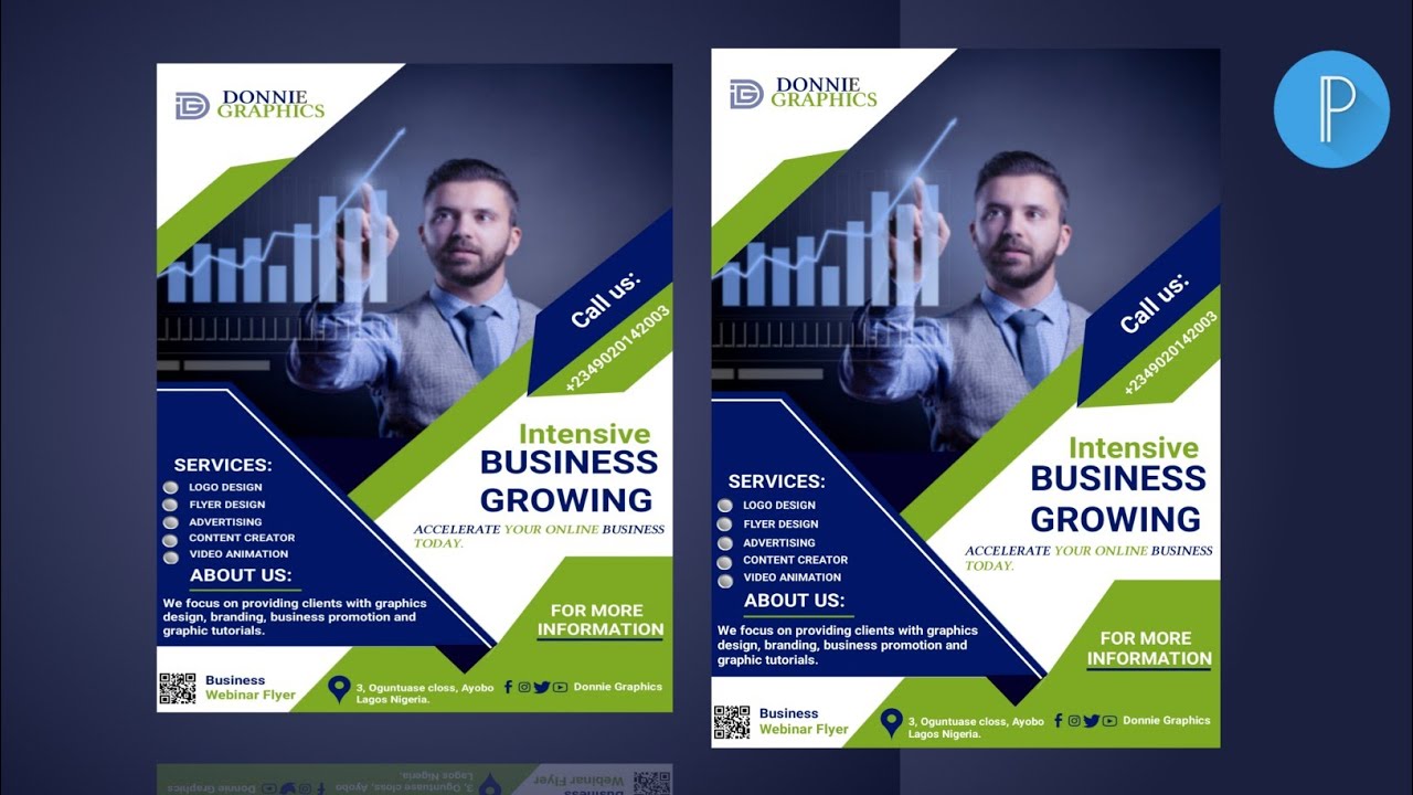 How To Design a Business Flyer|Flyer In Pixellab | Pixellab Tutorial | Pixellab Edits