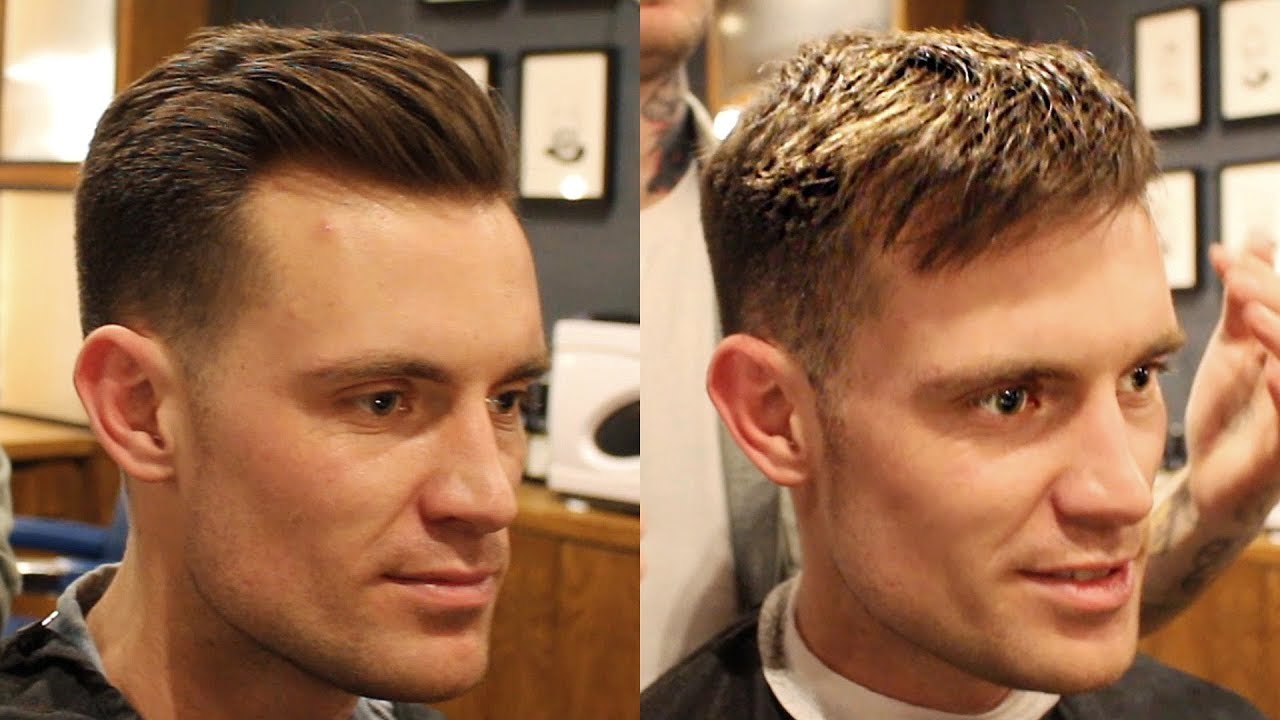 Swept Back 1.5 Fade Short Haircut For Men That Can Also Be Worn With A Fringe