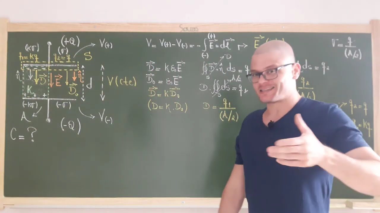132: Eletromagnetismo - Exemplo - Capacitor Plano Com Um Dielétrico
