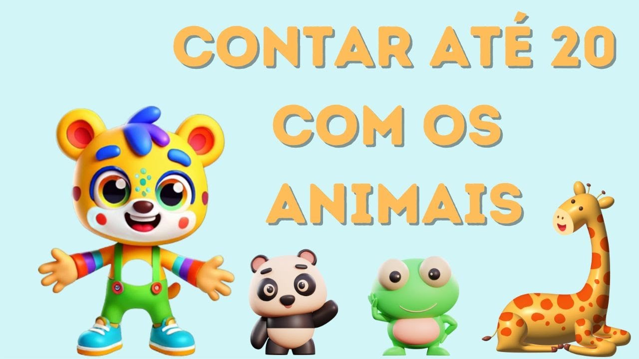 Aprender os números até 20 com Lupi e os Animais! 🧮Vídeos Infantis em Português de Portugal