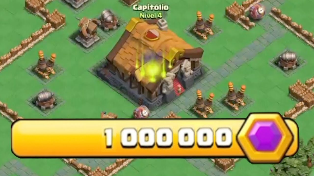 GASTEI 1.000.000 DE OURO DA CAPITAL, OQ EU CONSEGUI UPAR? CLASH OF CLANS