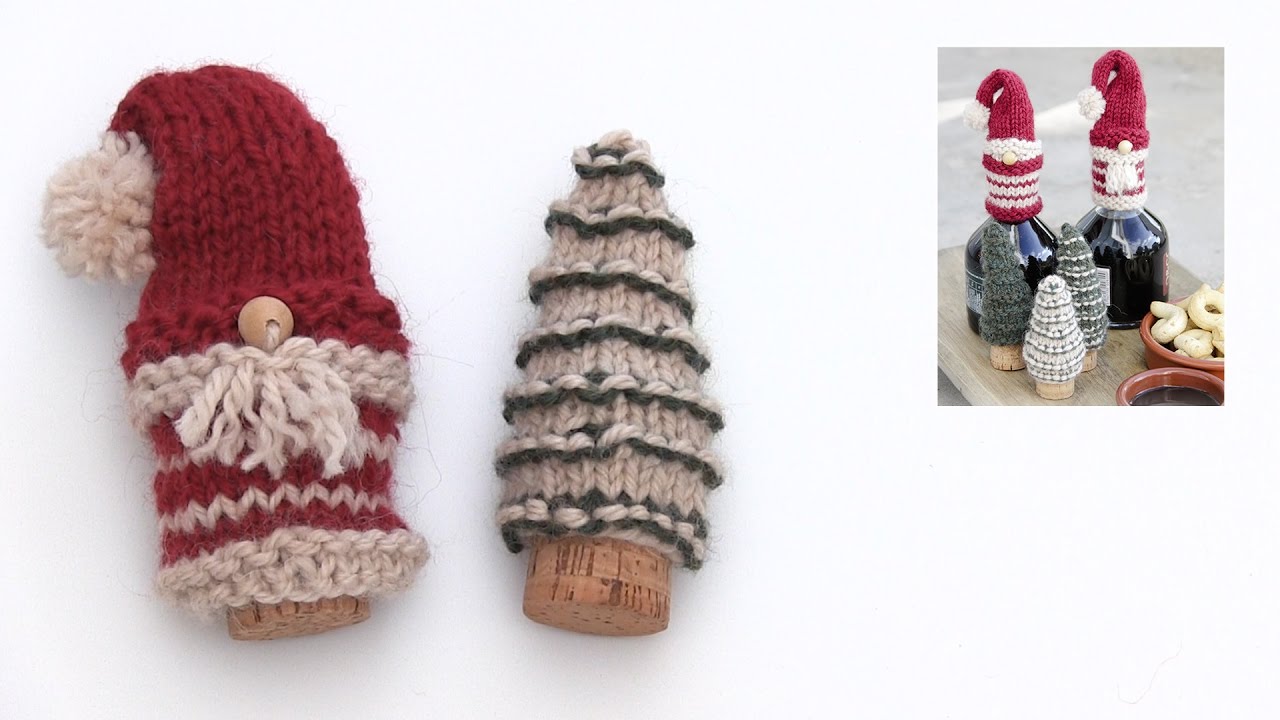 How to knit the Santa and Christmas trees in DROPS Extra 0-1347