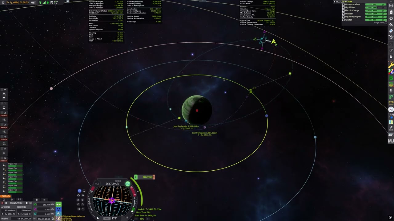 raw footage of me "very sucessfully" doing Jool GA's | Modded KSP