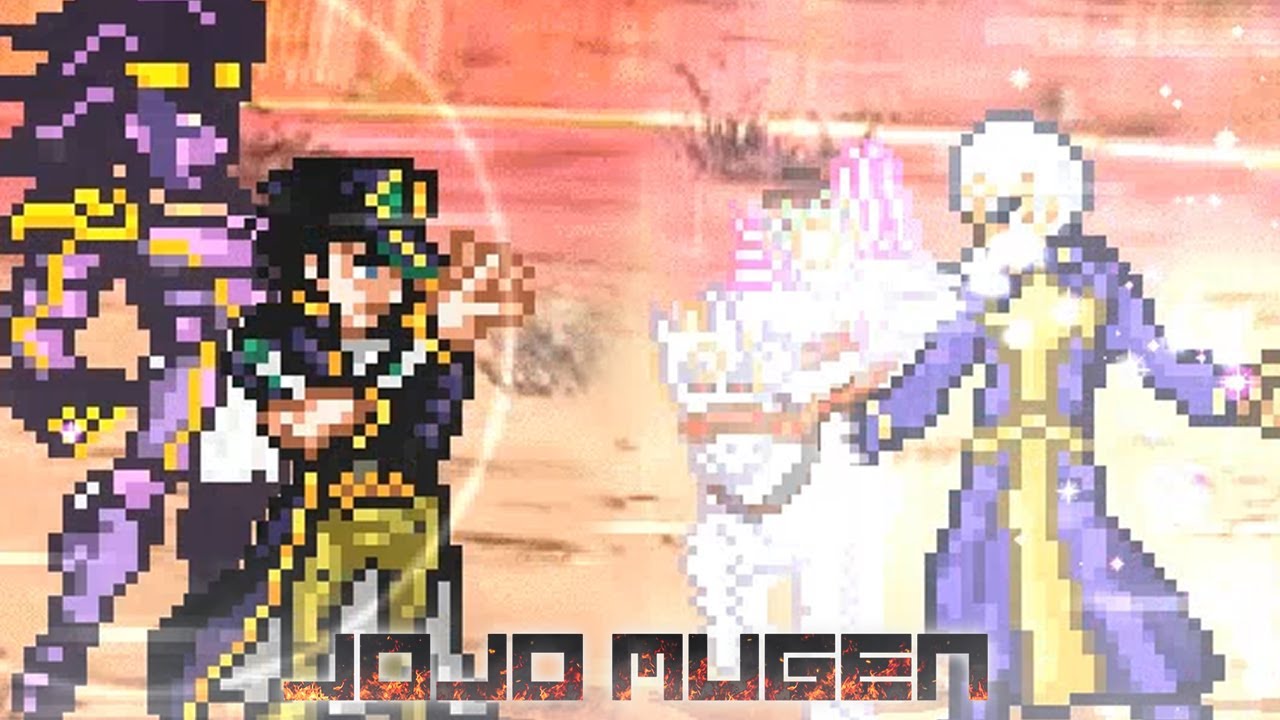 Джотаро, часть 6 против Энрико Пуччи. JoJo's Bizarre Adventure MUGEN
