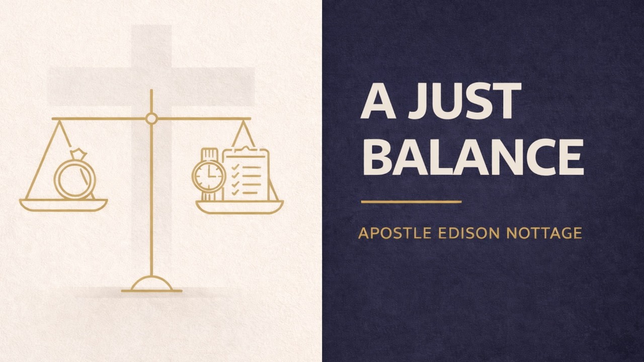 A Just Balancing  | Apostle Edison Nottage