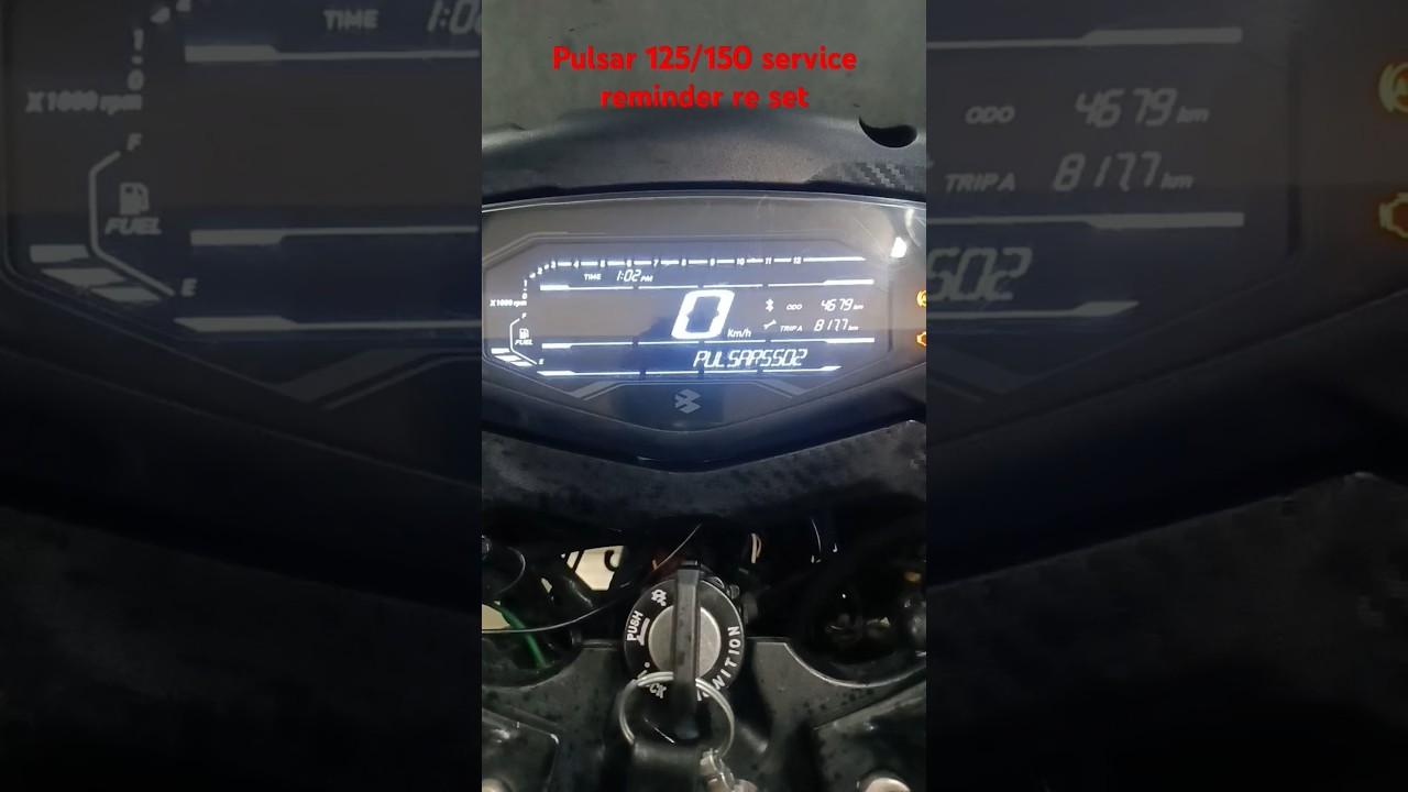 PULSAR 125/150 SERVICE REMINDER RESET #bajaj150 #trending #viralshort #bajaj #automobile