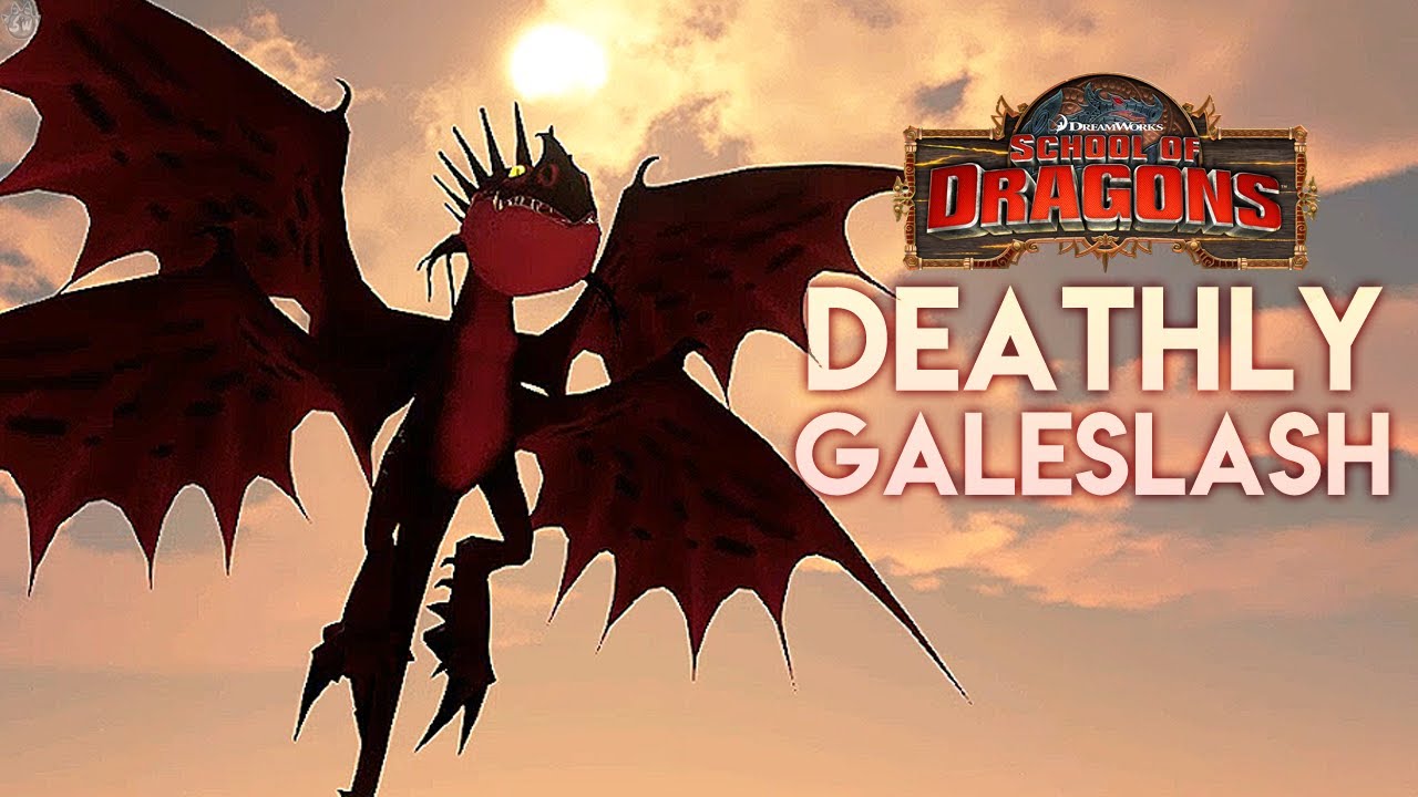 FOUR-WINGED HYBRID DRAGON! School of Dragons: Dragons 101 - The Deathly Galeslash