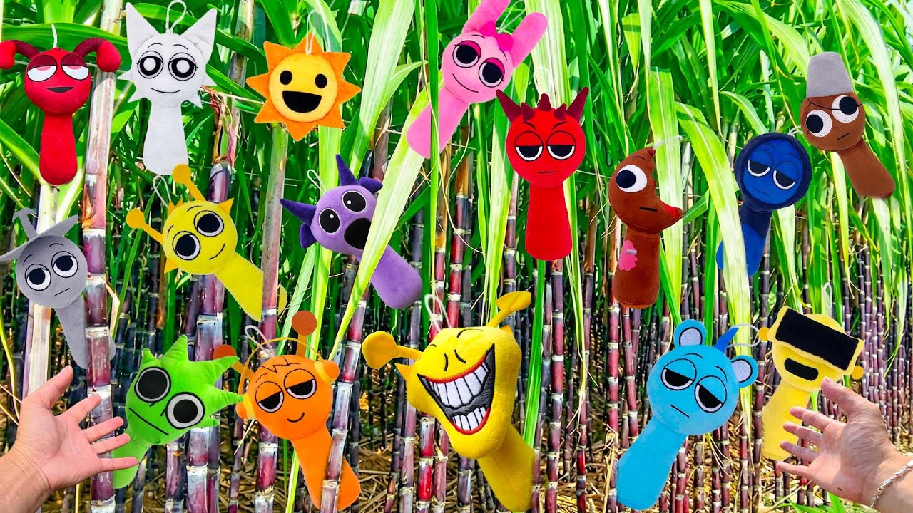 While Harvesting Sugarcane, We Found Sprunki Chewing on the Stalks