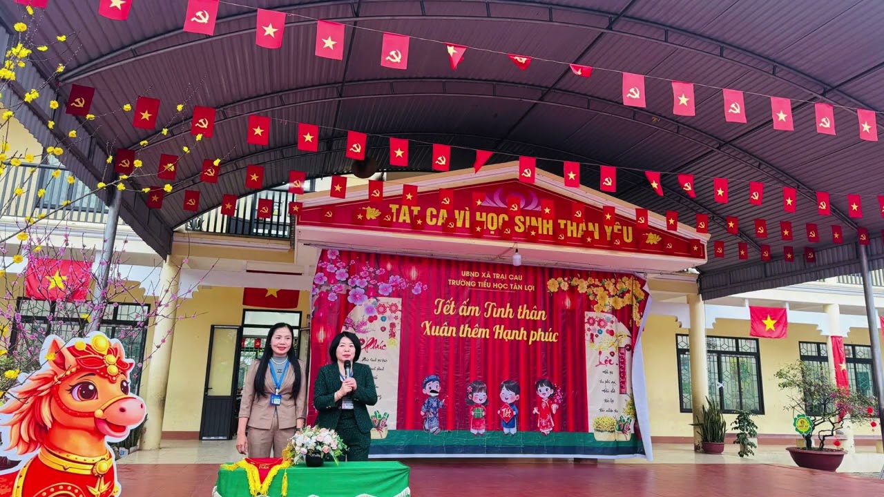 UBND XÃ TRẠI CAU -TRƯỜNG TIỂU HỌC TÂN LỢI- HOẠT ĐỘNG SINH HOẠT DƯỚI CỜ TUẦN 23