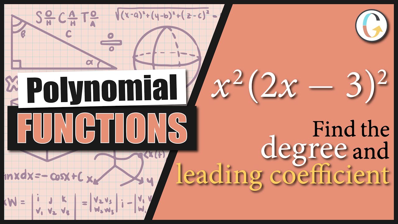 How to find the degree and leading coefficient of x^2(2x − 3)^2