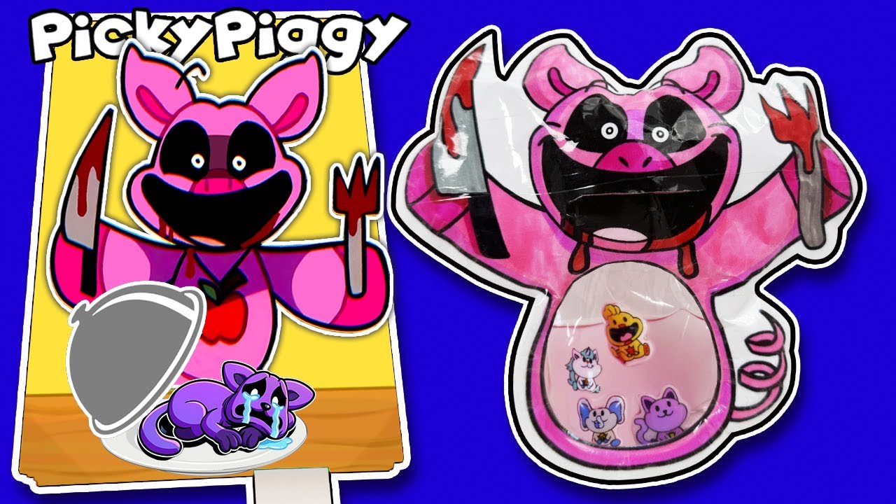 DIY🐱Making Poppy Playtime Chapter 3 Game Book🐻🐰🦄（+Smiling Critters Squishy)