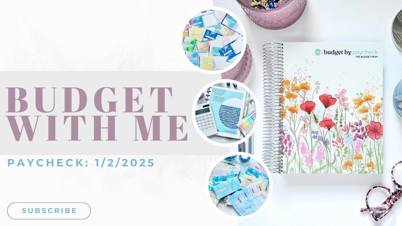 Budget with Me | Paycheck: 1/2/25 | Budget by Paycheck Workbook | The Budget Mom