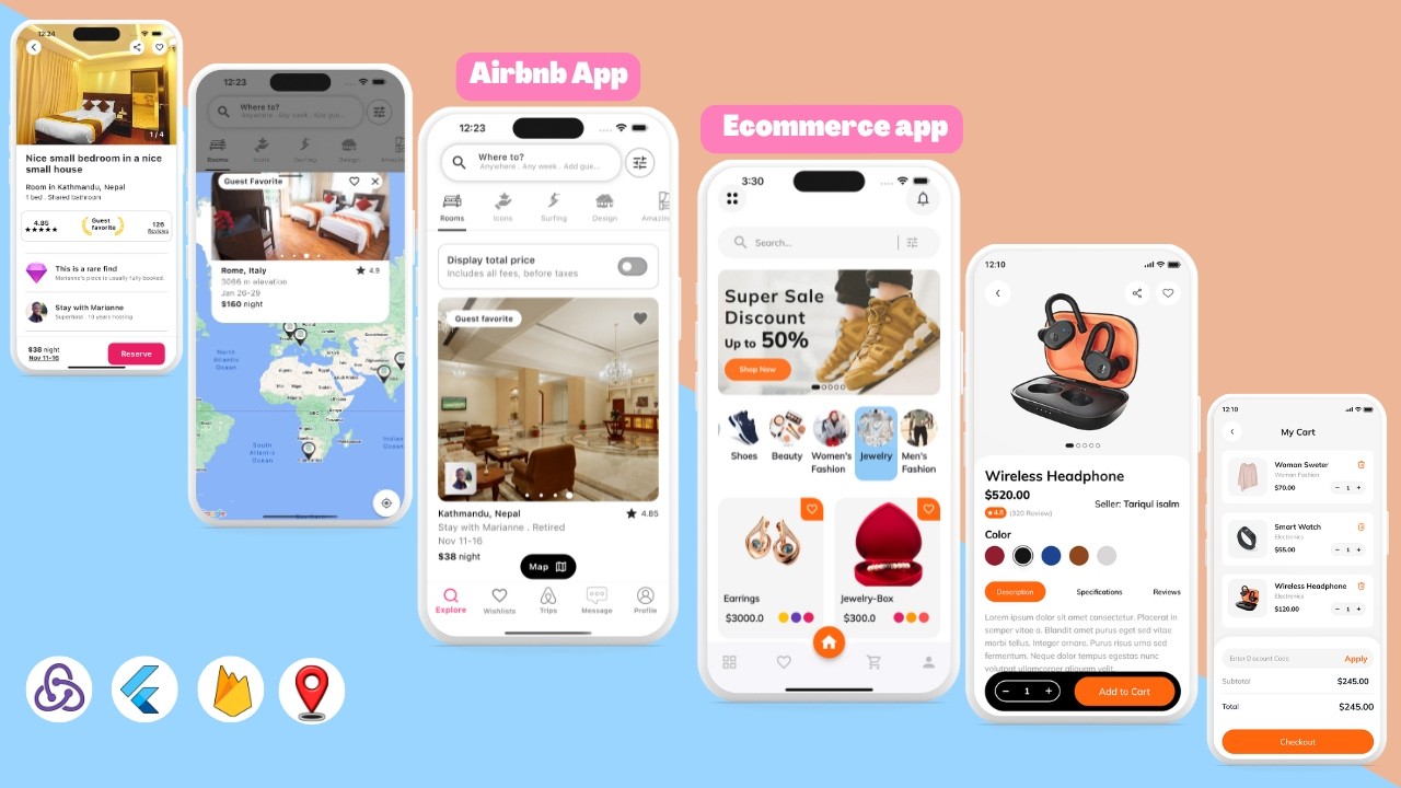 Complete Flutter Firebase, Provider & Google Map Tutorial for Beginners | Full Flutter Project