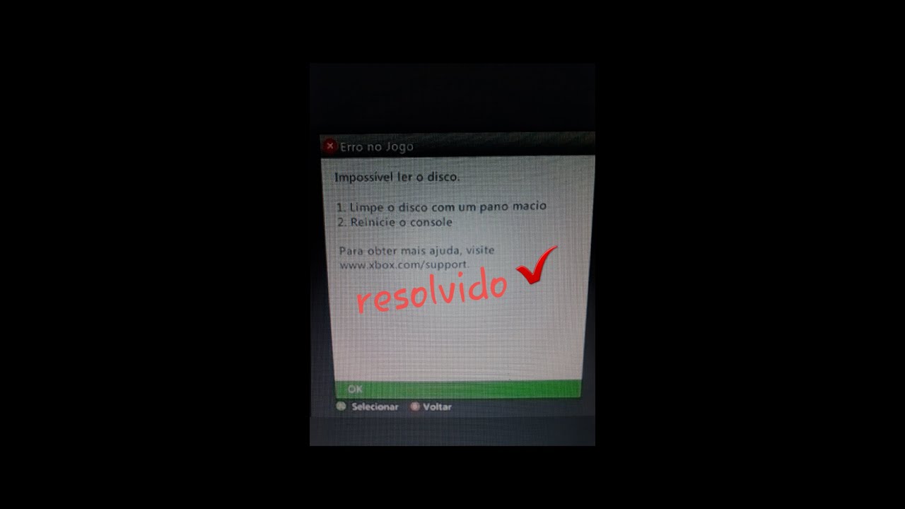 impossível ler o disco xbox360 resolvido