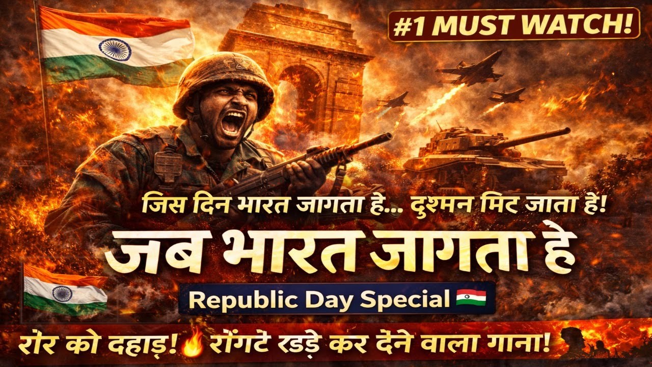 जब भारत जागता है दुश्मन काँप जाता है | Goosebumps Patriotic Song | 26 January Special | Republic Day