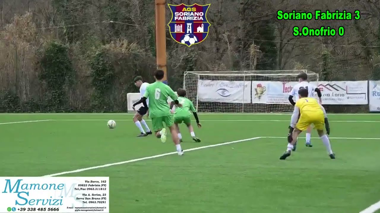 Soriano Fabrizia vs S Onofrio 3 0 Under 17 HL 01 02 2026