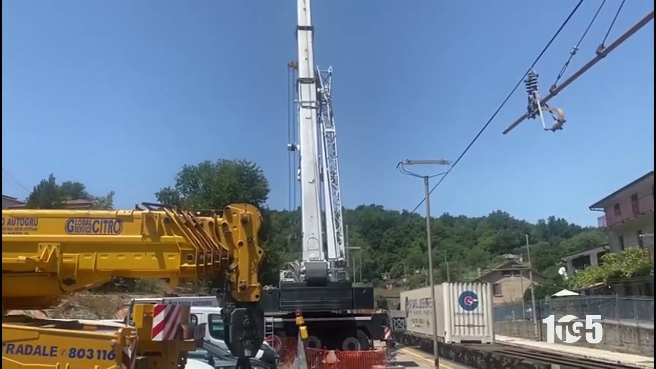 Rimozione treno deragliato stazione Centola 23lug