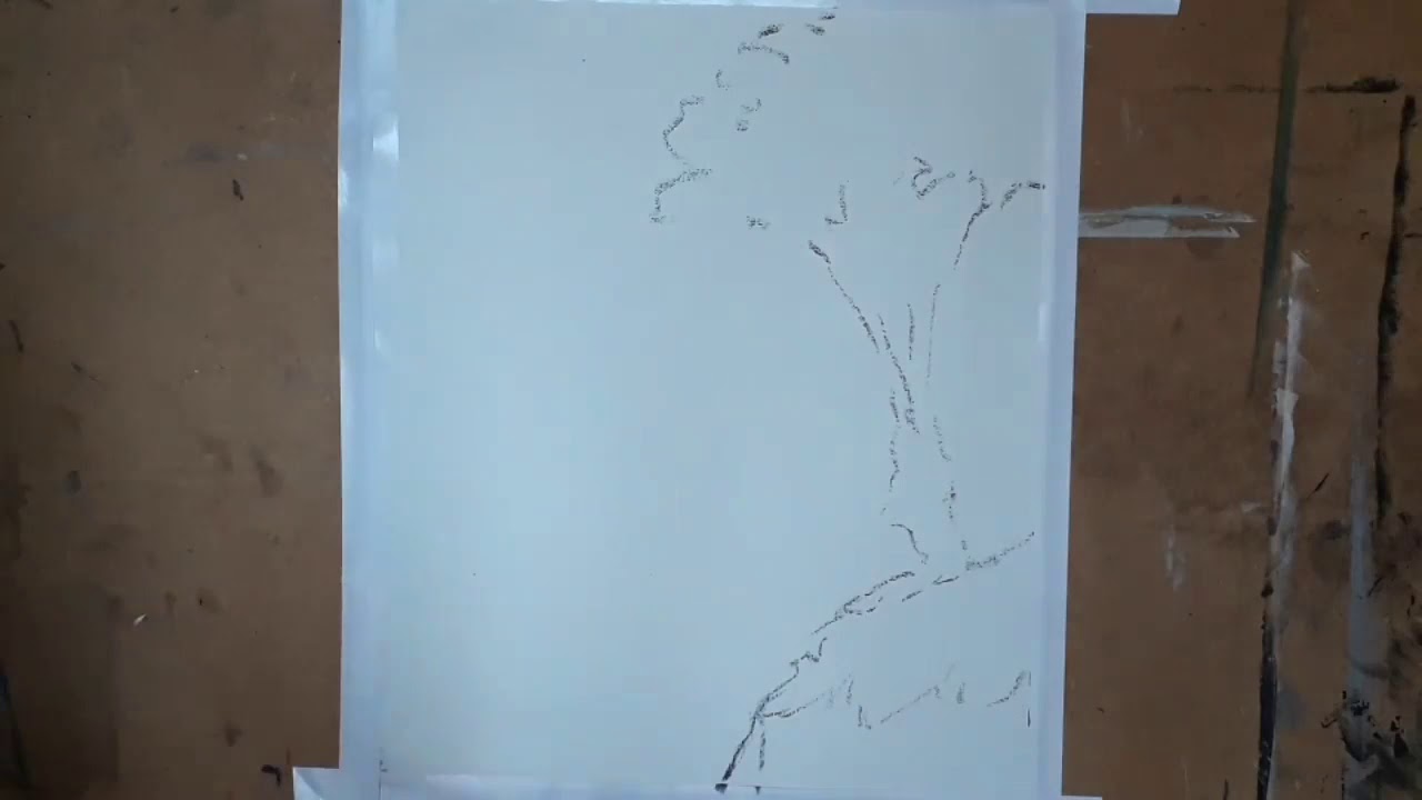 Pintando A Copa de uma &Aacute;rvore em primeiro Plano