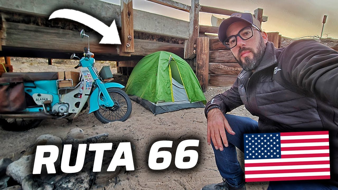 ME AGARRA LA NOCHE Y TENGO QUE ACAMPAR EN LA RUTA 66👀😲 | CALIFORNIA🇺🇲