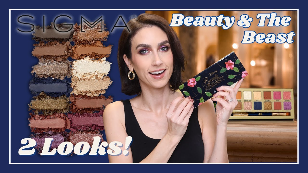 SIGMA x DISNEY'S BEAUTY & THE BEAST! | 2 Looks, Swatches & Close Ups!
