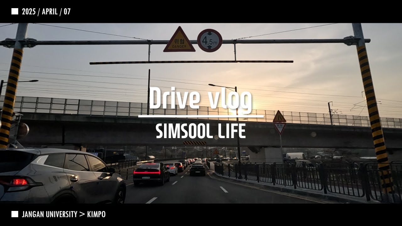 2025 0407 퇴근 Driver Vlog SIMSOOL 장안대 김포