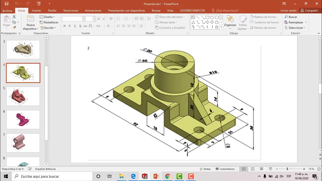 PIEZA 3 SOLIDWORK