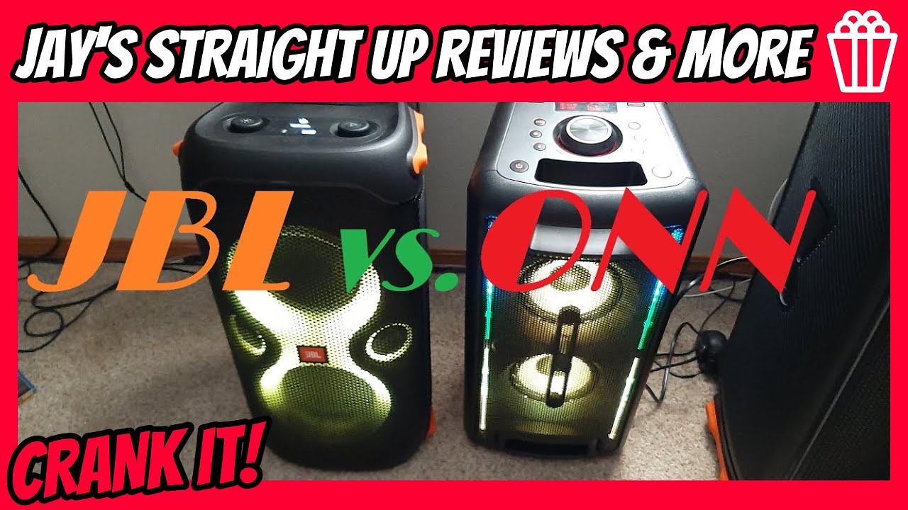 JBL Partybox 110 🆚  Onn Large Party Speaker - Both Plugged In🔌   The Legend vs. the Budget Banger 🍿