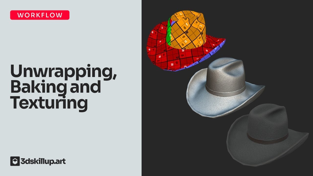 Real-Time Game Prop Workflow: Hat | Unwrapping, Bakingand Texturing