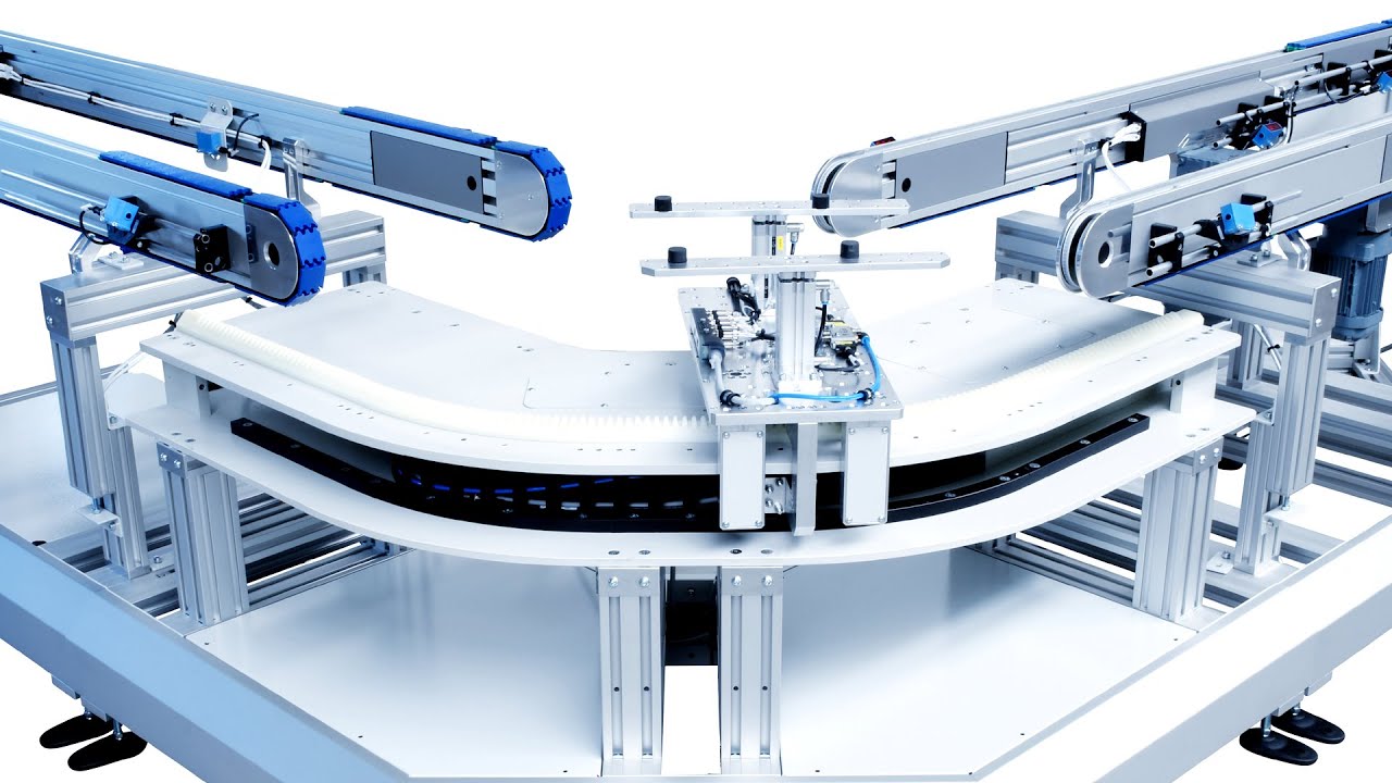 Industrie Förderband mit der Puffer Fördertechnik 4.0 von ASP AUTOMATION