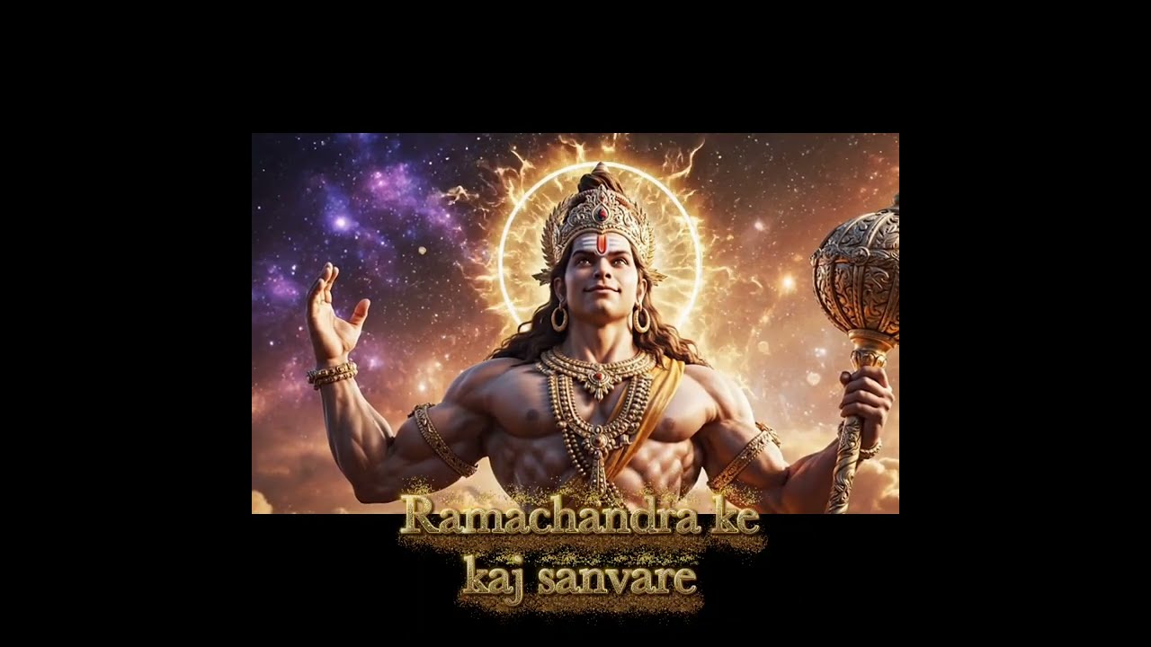 ✨ Hanuman Chalisa with On-Screen Lyrics | Devotional Chant for Peace & Strength ✨Jai Shri Ram!