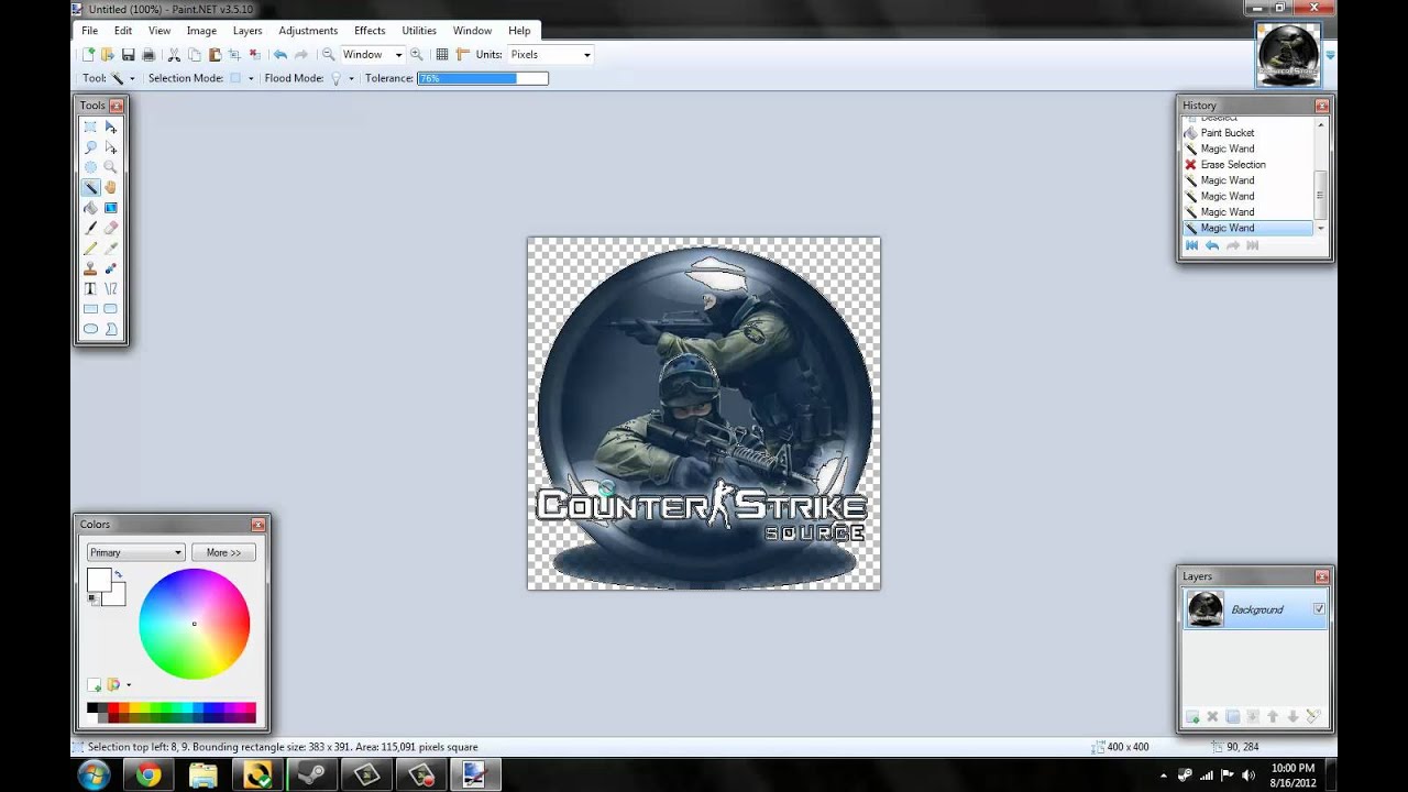 How to: Make Sprays with Transparent Backgrounds for HL2 Based Games
