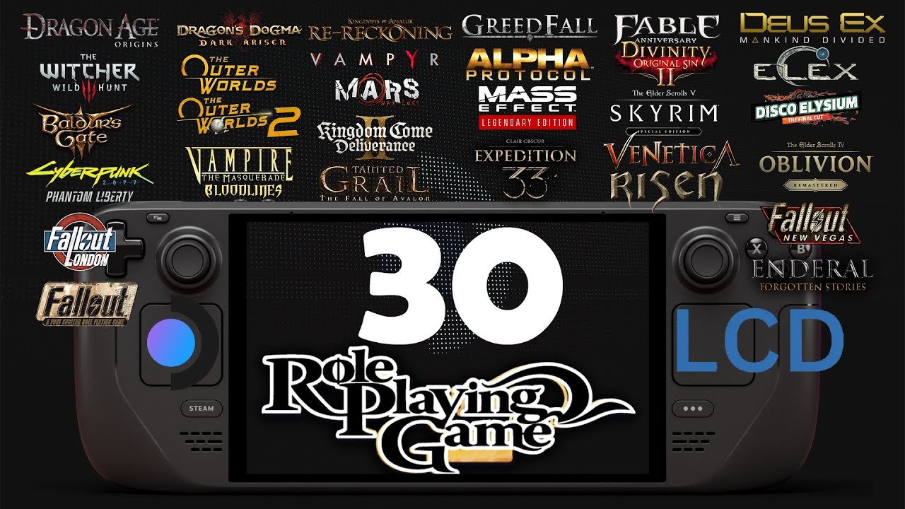 30 Role Playing Games on Steam Deck &mdash; Full Performance Test