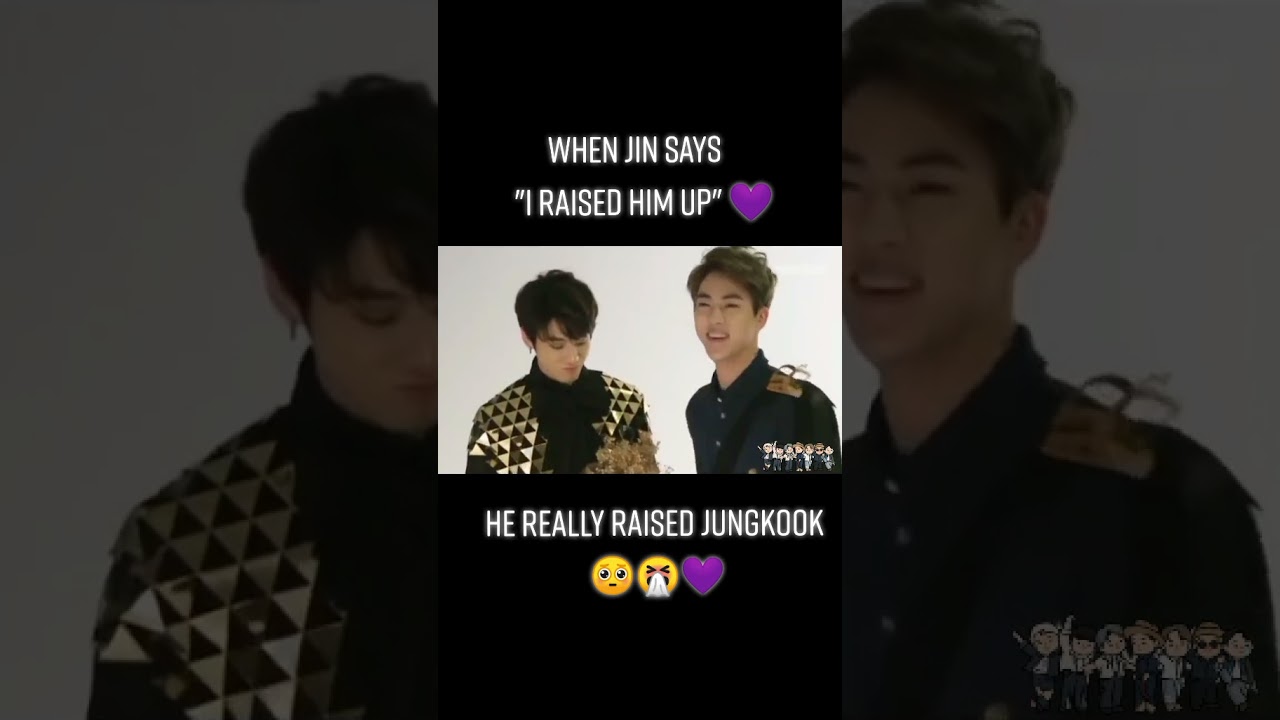 Jin proving that he raised Jungkook for 3 minutes straight