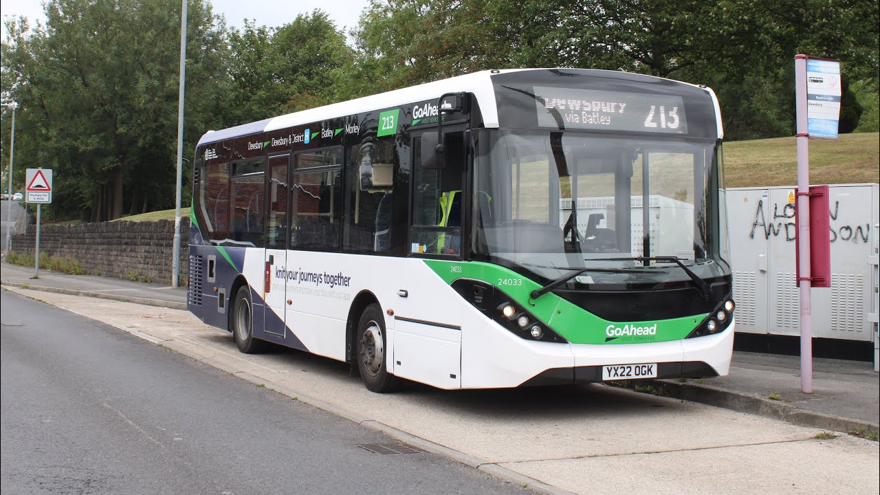 Go West Yorkshire 24033 YX22OGK on a service 213 to Batley