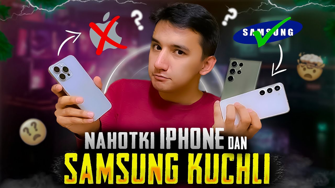 NAHOTKI SAMSUNG iPHONEdan KUCHLI🤯SAMSUNG GALAXY S23 va S23 ULTRA PUBG TEST🤨iPHONE KUCHSIZMI.